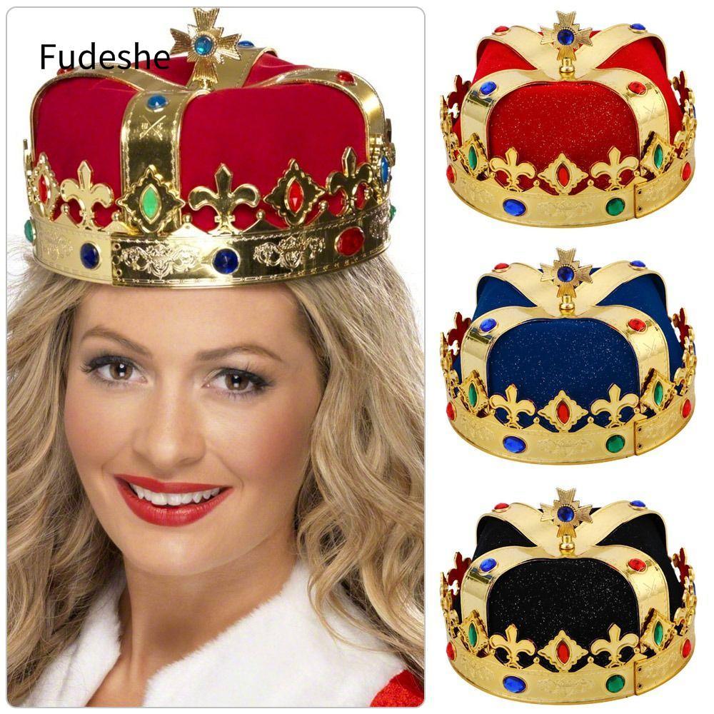 FUDESHE King Hat Ball Queen Coronation Party Emperor Hat