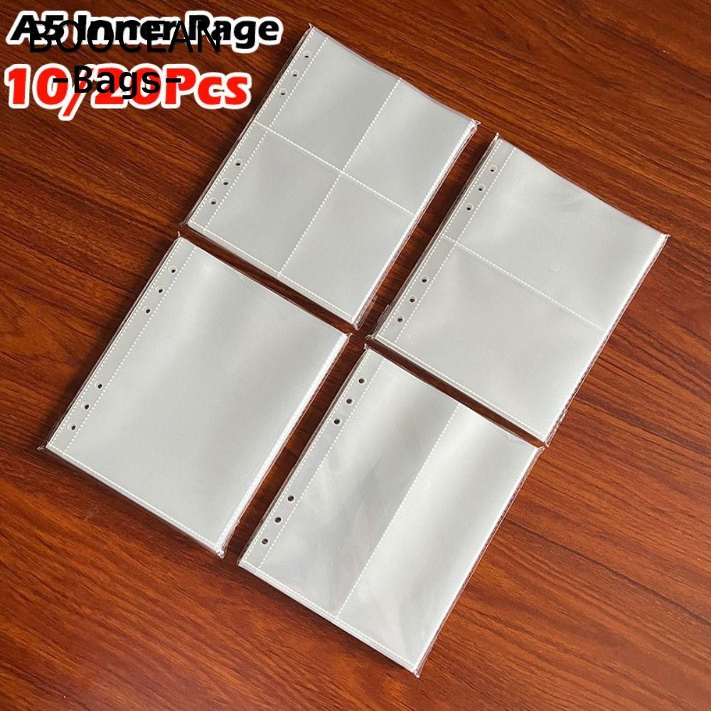 BOOCEAN Photocard Binder Sheets, PP Acid Trong Suốt Nhiều Túi Tay, A5 Kpop Photocard Binder