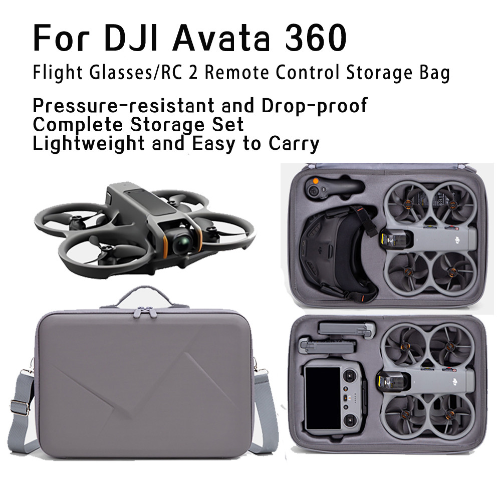 Dành Cho DJI AVATA 360 Kính Bay Túi Phụ Kiện Cho DJI AVATA 360 RC 2 Điều Khiển Từ Xa Túi Bảo Quản Ch