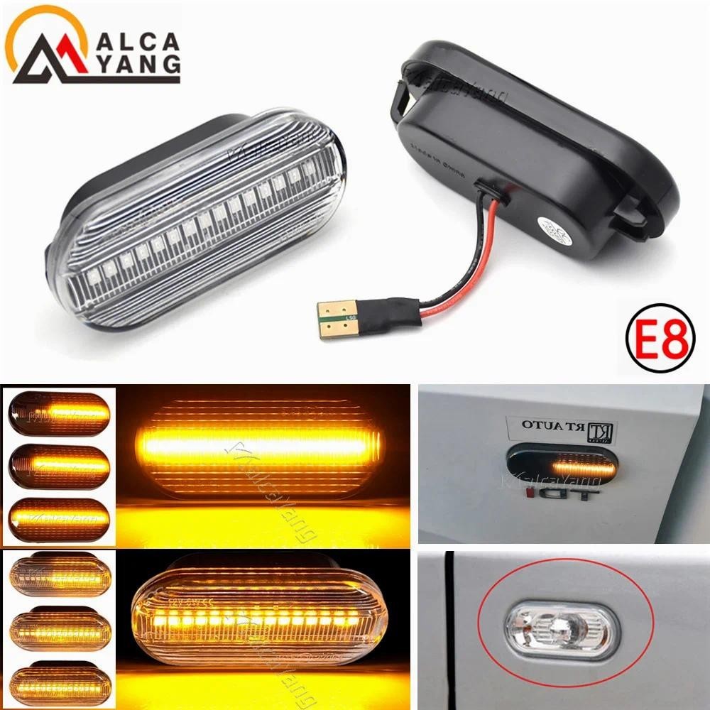 2 Miếng Led Năng Động Bên Đánh Dấu Biến Tín Hiệu Đèn Nhấp Nháy Tuần Tự Cho Volkswagen VW Bora Golf 3