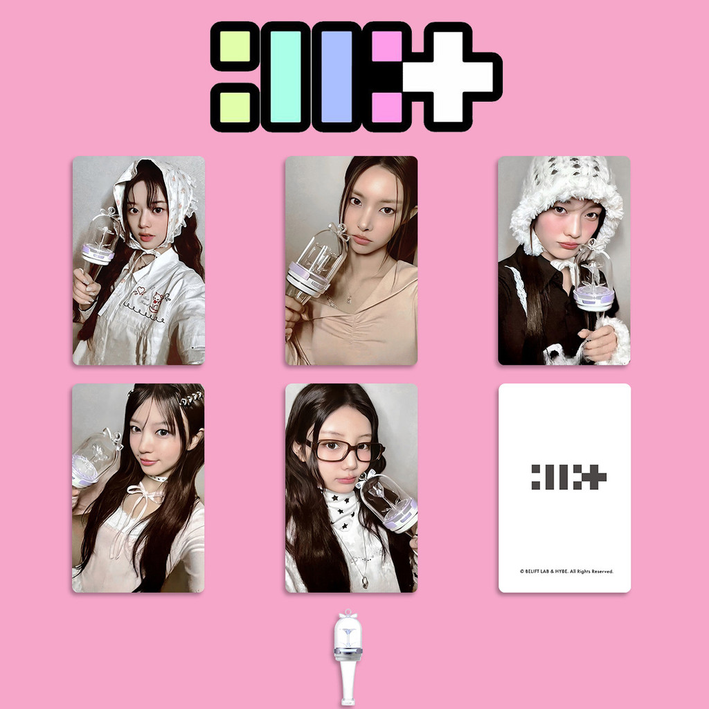 Nhẹ Nhàng Năm Tự Làm ILLIT Quà Tặng Hỗ Trợ Ánh Sáng Hàng Hóa Photocard lightstick Photocard MOKA GLL