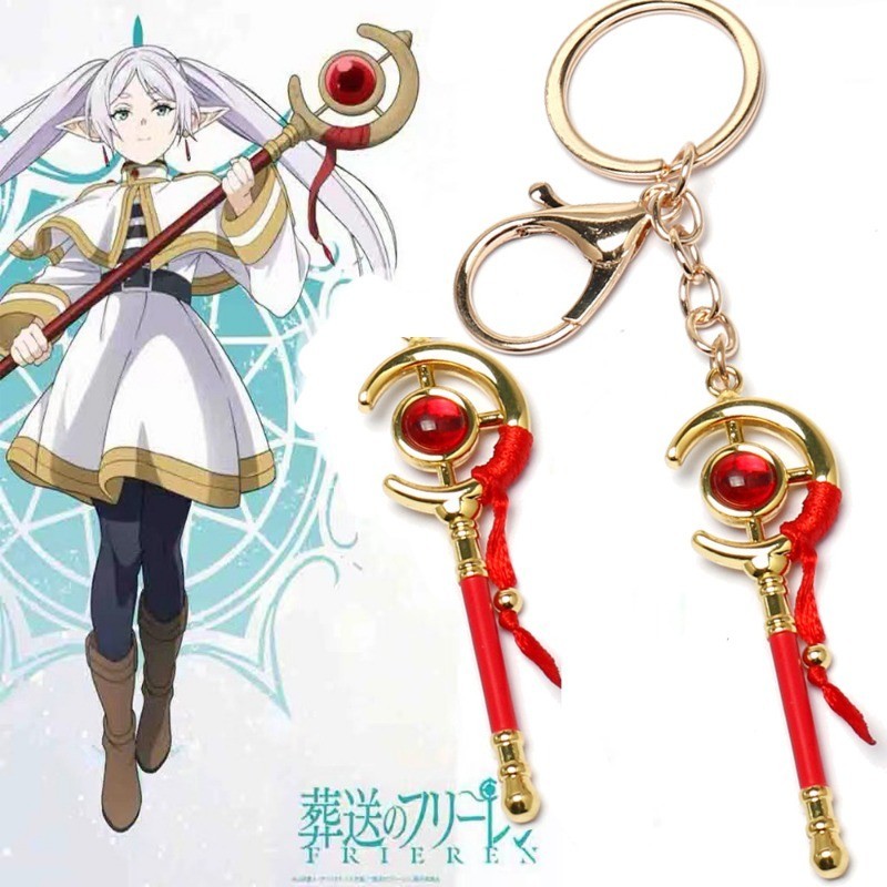 Anime Frieren Beyond Journey's End Frieren necklace  Cosplay Keychain Pendant Keyring Halloween Part