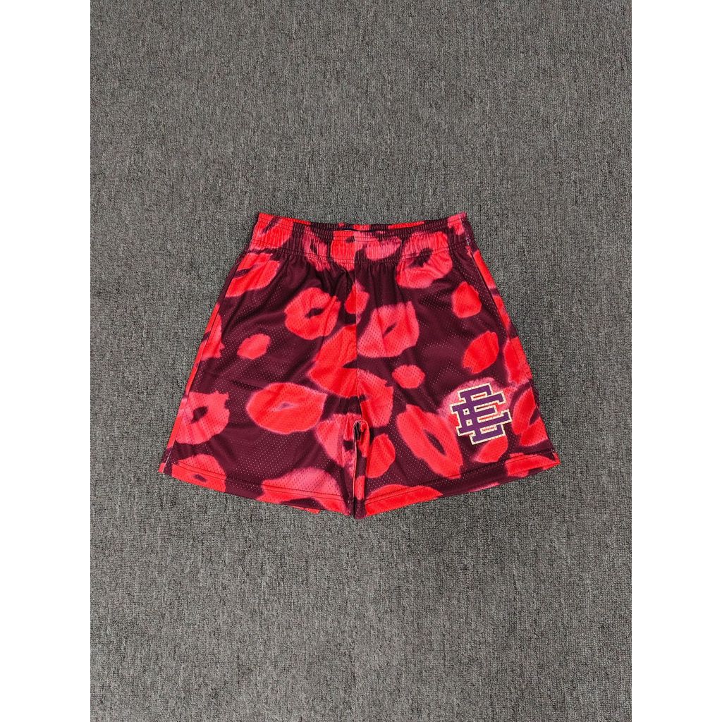 S1VG Eric Emanuel Mesh breathable quarter-length shorts with kiss print, basketball training America