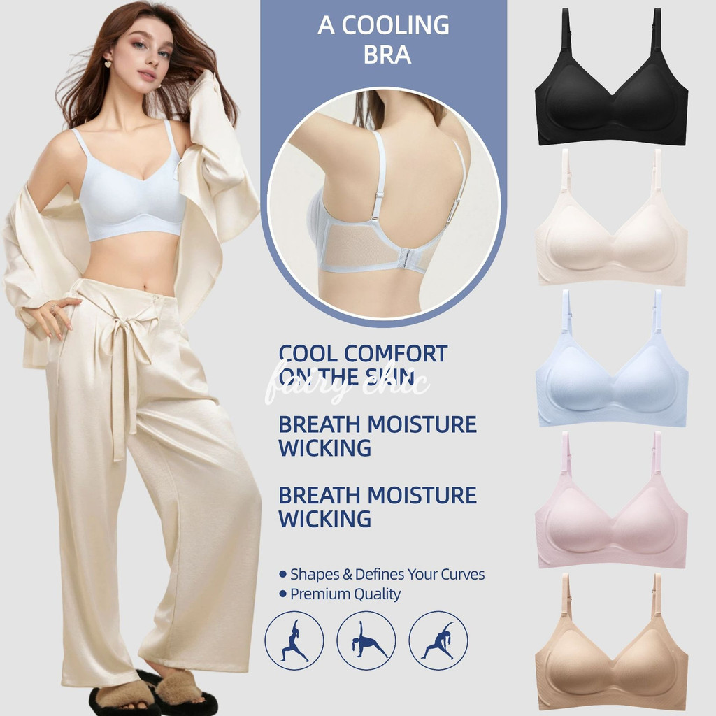 Chất Lượng Cao Mềm Jelly-Cup Siêu Mỏng 10A Kháng Khuẩn Thoáng Khí Không Dây Thép Áo Bra M-2XL (0.5CM