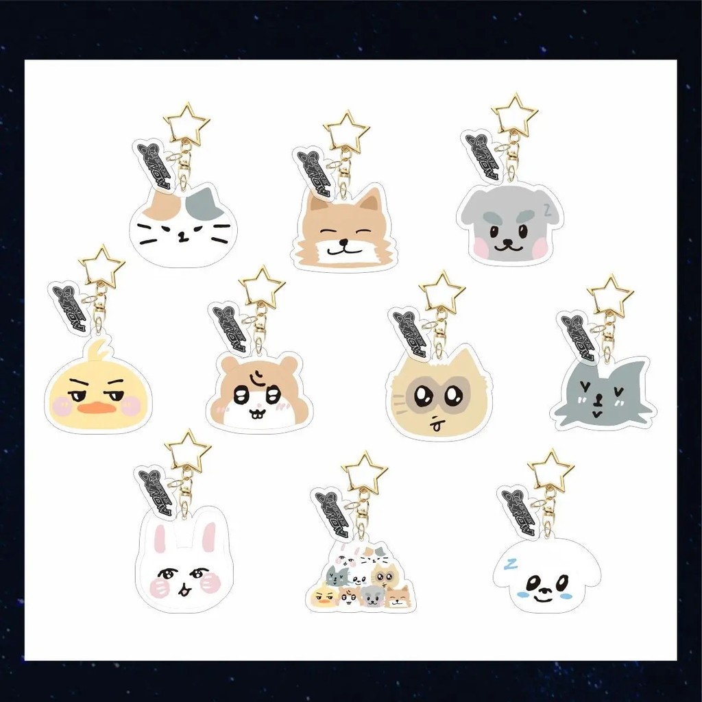 Móc khóa ZB1 ZEROBASEONE Kpop Acrylic Mica hoạt hình Zhang Hao Ricky Han Yujin Kim Gyuvin phụ kiện q