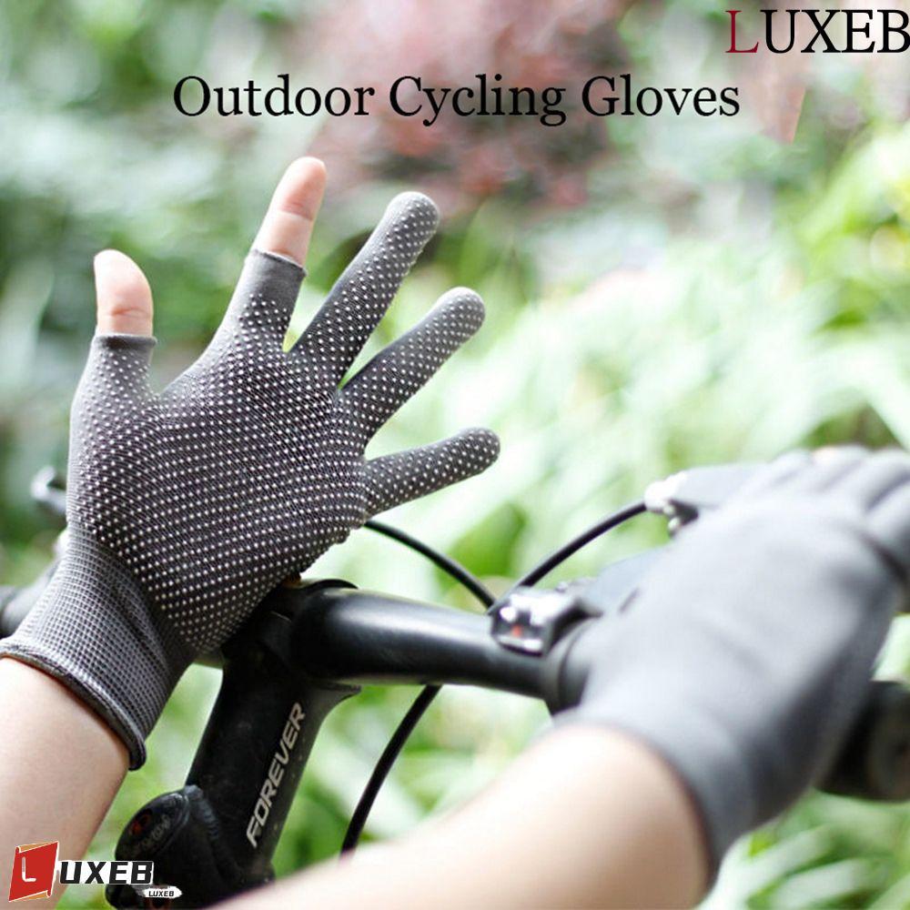 Găng Tay Nam LUXEB - Thin, Stretchable Half-Finger Driving Gloves chống nắng và gió