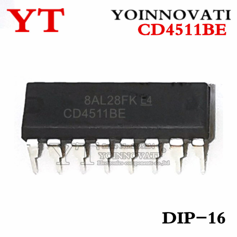25 Cái / lốc CD4511BE CD4511 4511 7-SEG LED DECOD / DRVR 16-DIP IC Chất Lượng Tốt Nhất