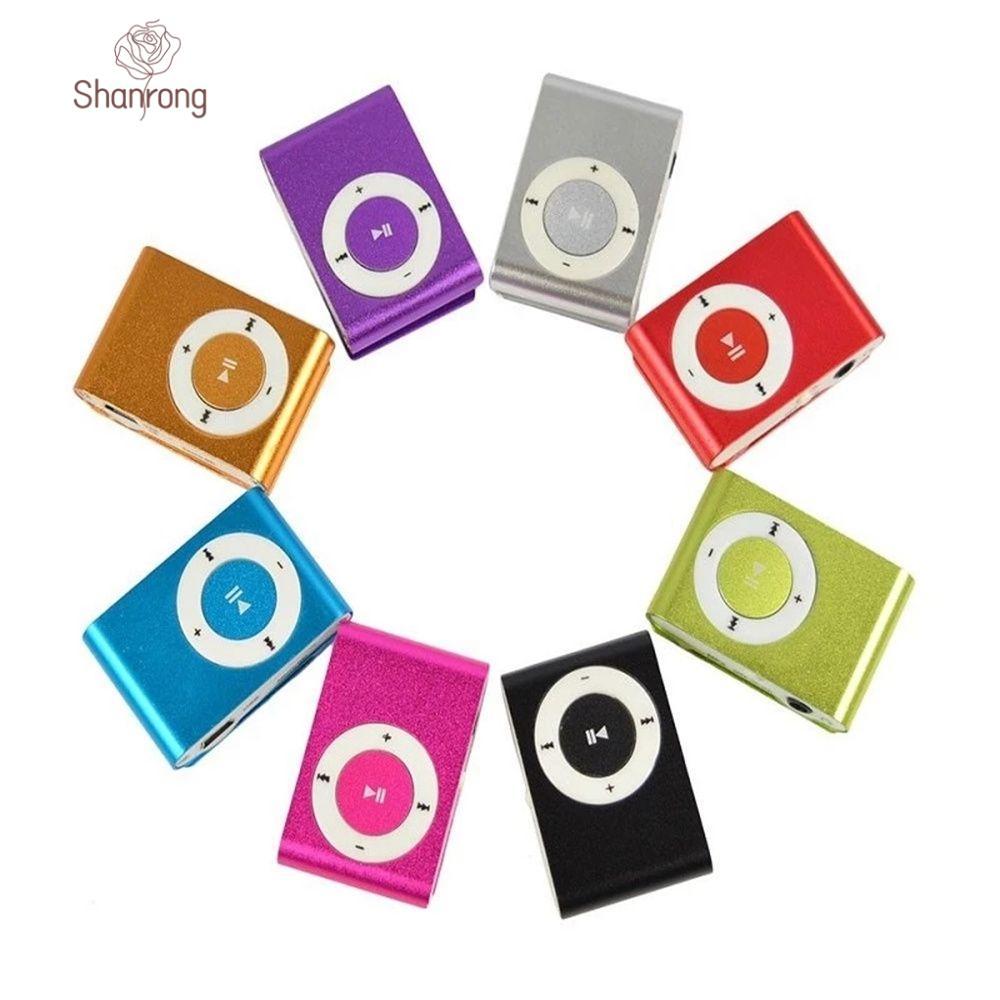 SHANRONG MP3 Player Mini Thời Trang Media Player Walkman Gương Kim Loại Thể Thao MP3