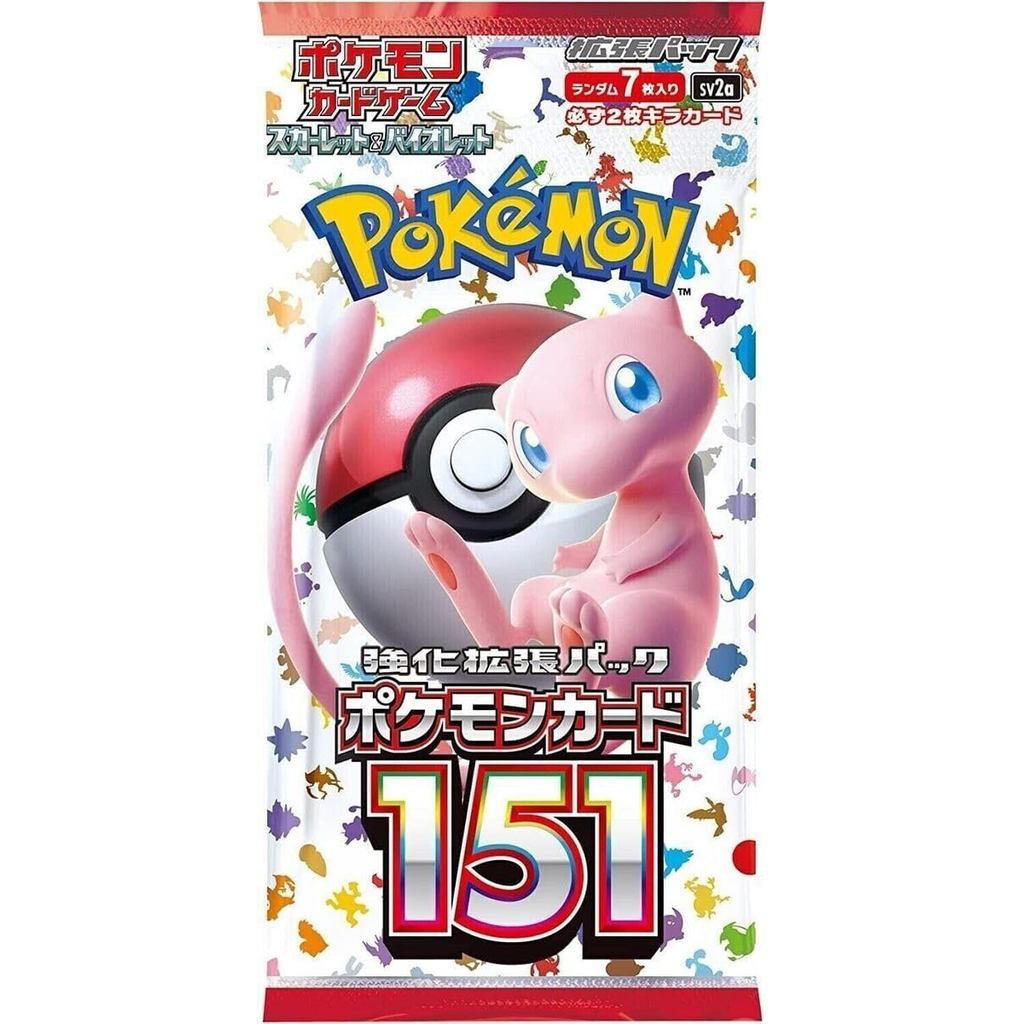 Trò chơi bài Pokemon Nhật Bản 151 SV02a Booster Pack (7 lá mỗi gói)