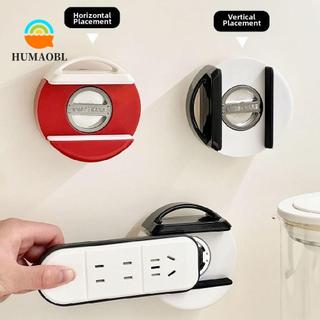 Giá đỡ ổ cắm tường UMAOBL, Giá đỡ dải nguồn có thể tái sử dụng có thể tháo rời, Tiện lợi Dễ dàng lắp đặt Giá cố định ổ cắm tiết kiệm không gian không đục lỗ để bàn