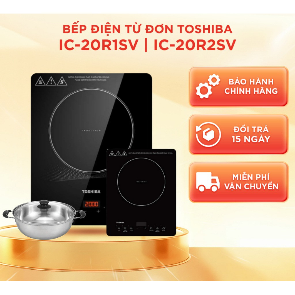 [Hỏa tốc 1h] Bếp điện từ đơn Toshiba IC-20R1SV / IC-20R2SV