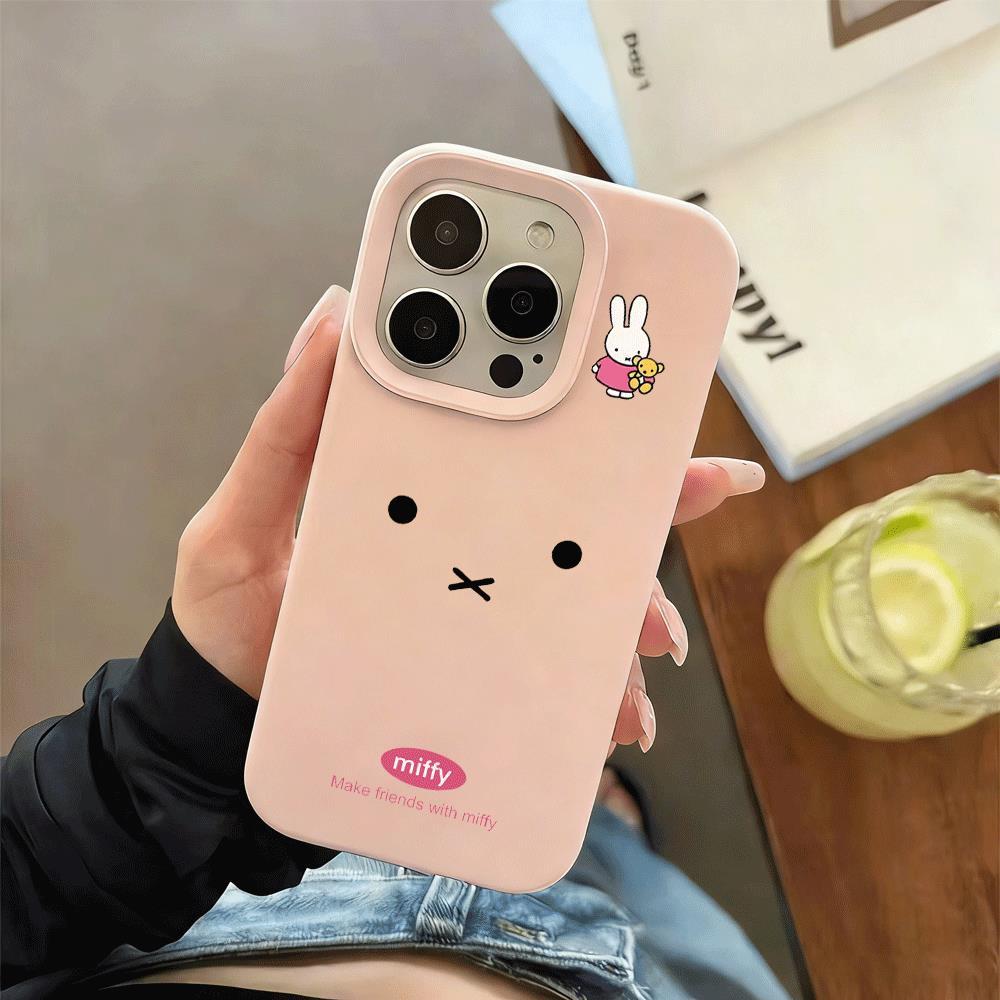 Mèo Miffi xinh xắn cho 16 vỏ điện thoại iPhone17Air vỏ silicon 14/13/11Pro