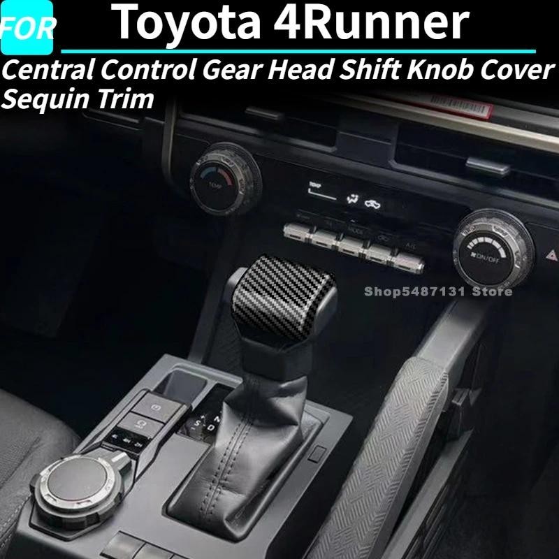 Điều khiển trung tâm Gear Head Shift Knob Cover Sequin Trim cho Toyota 4Runner Phụ kiện nội thất 202