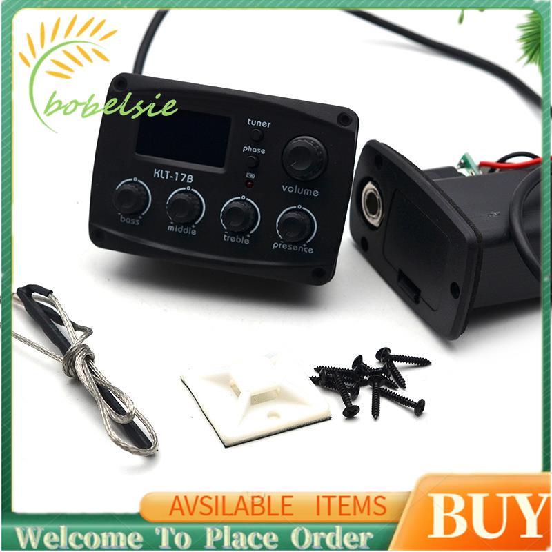 -17B Acoustic Guitar EQ Preamp với Digital Procedding Tuner 3 Band EQ Equalizer với Tuner Guitar Pic
