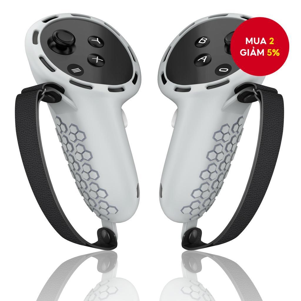 Tay cầm điều khiển cho Oculus Quest 3/Quest 3s, vỏ bọc silicone bảo vệ tay cầm cảm ứng, phụ kiện có 
