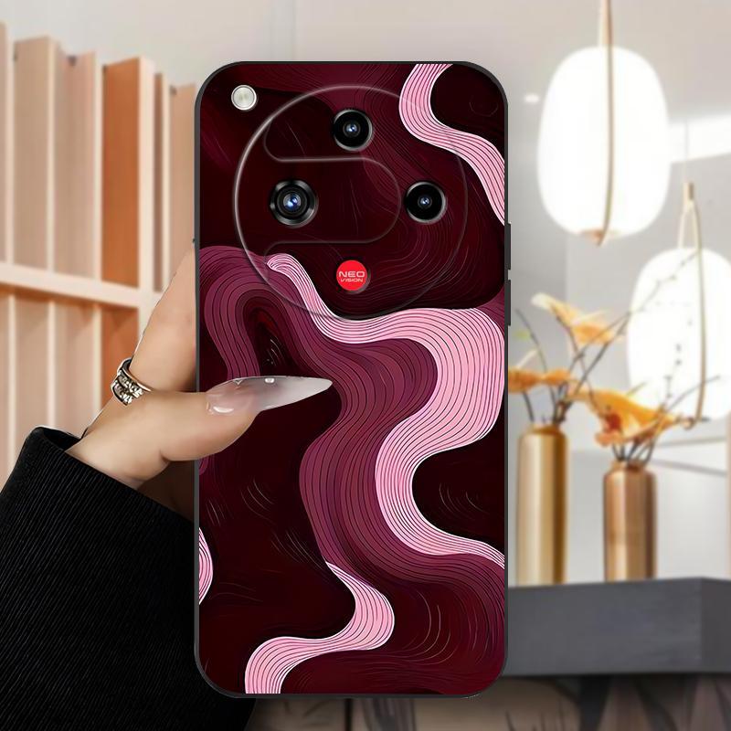 Ốp Lưng Cho ZTE Nubia RedMagic 10 Air Nubia Z70S Ultra Nubia Focus 2 Màu Hồng Chuyển Dạng Sóng Ốp lư