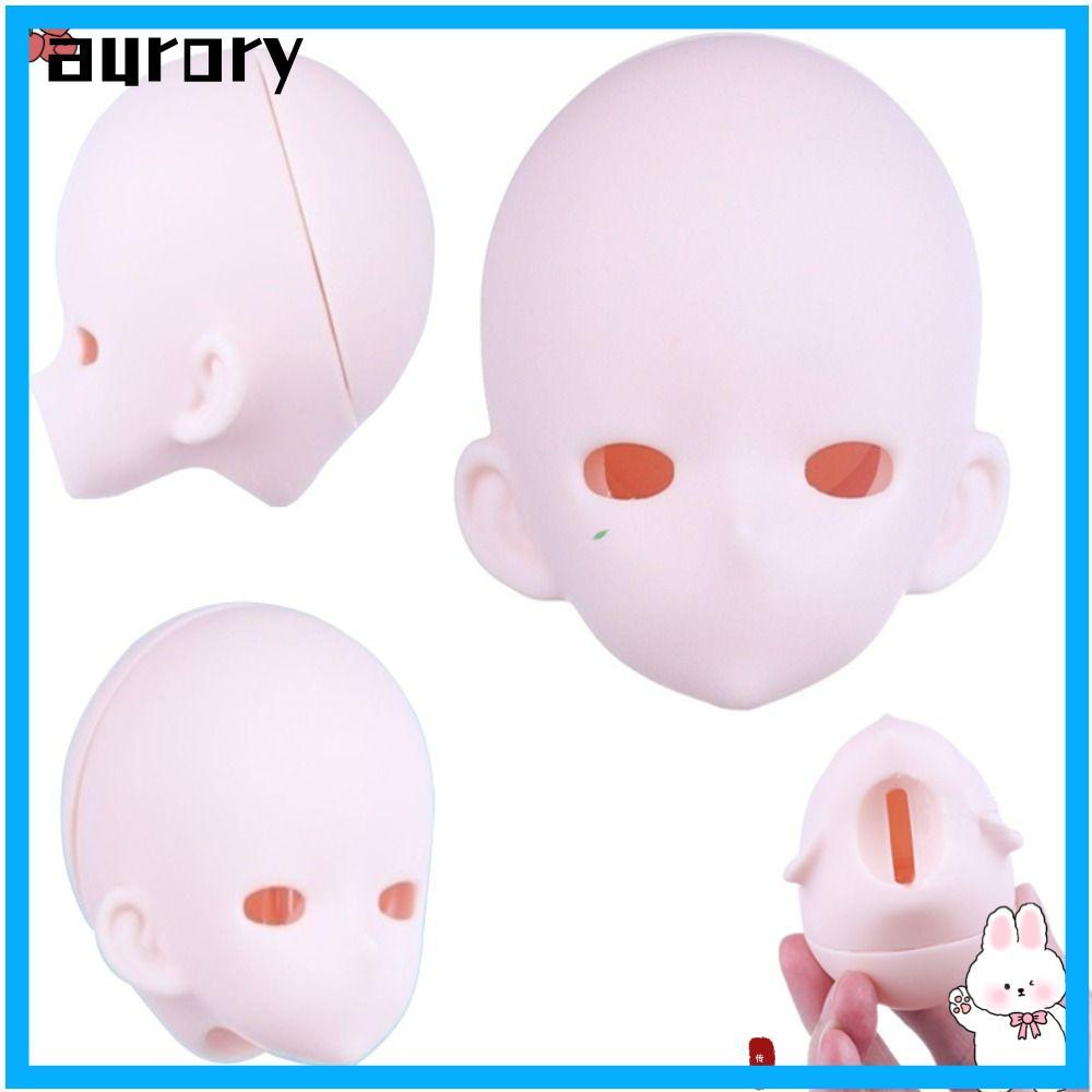 AURORY Bjd Baby Head, PVC 1 / 4 BJD Anime Headsculpt, Bjd Phụ Kiện Da Trắng Anime-Style Bjd Doll Hea