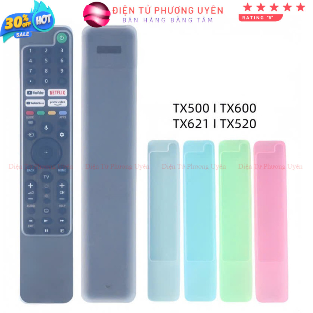 Bao Silicon Bọc Remote Tivi Sony TX500-TX600-TX621-TX520 - Điện Tử Phương Uyên