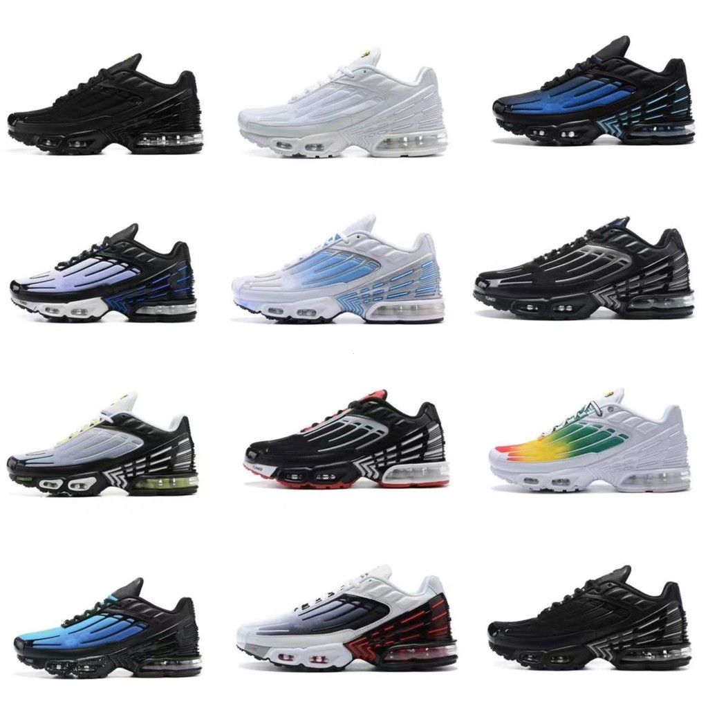 2024 Phong Cách Mới T Air Cushion Air Max Plus Giày Thế Hệ Thứ 3 max97 95 Giày Thể Thao One Piece