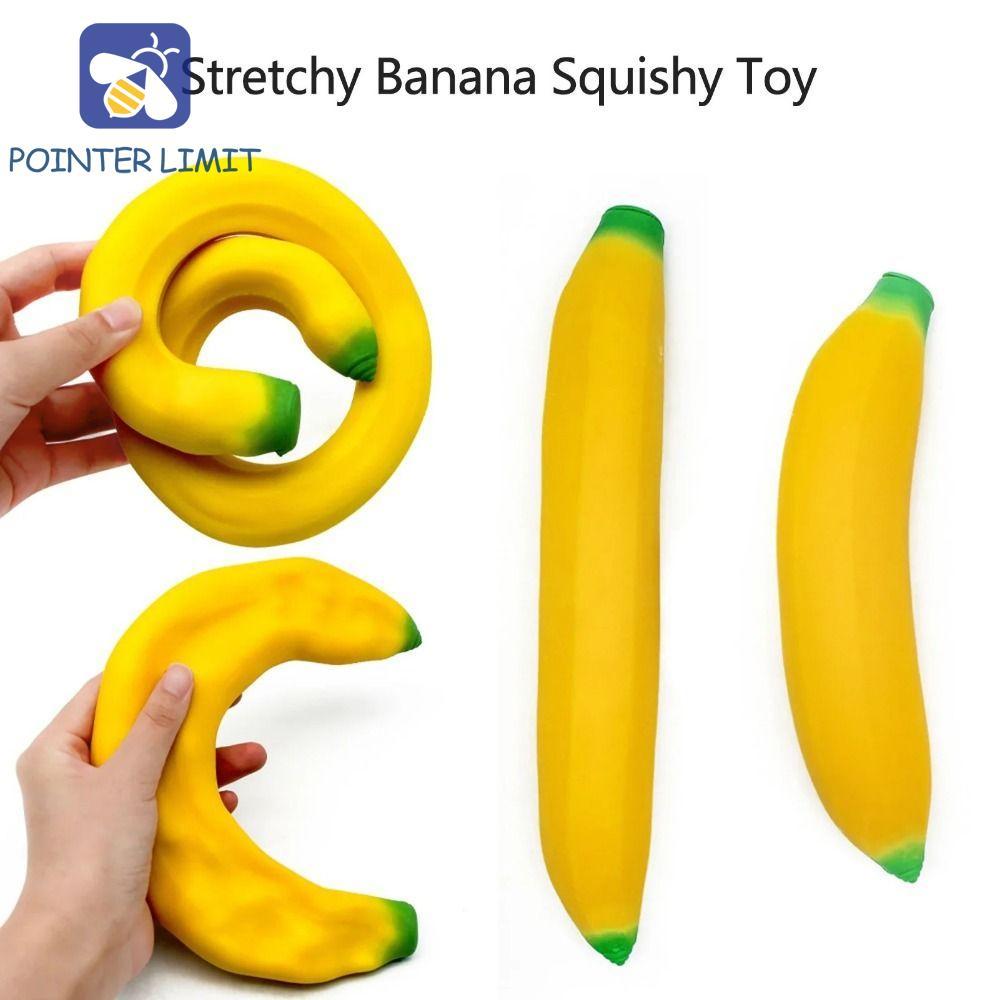 POINTER LIMIT Chuối Bóp Đồ Chơi, Chuối Co Giãn Chuối Chậm Phục Hồi Đồ Chơi, Âm Nhạc Pinch Biểu Hiện 
