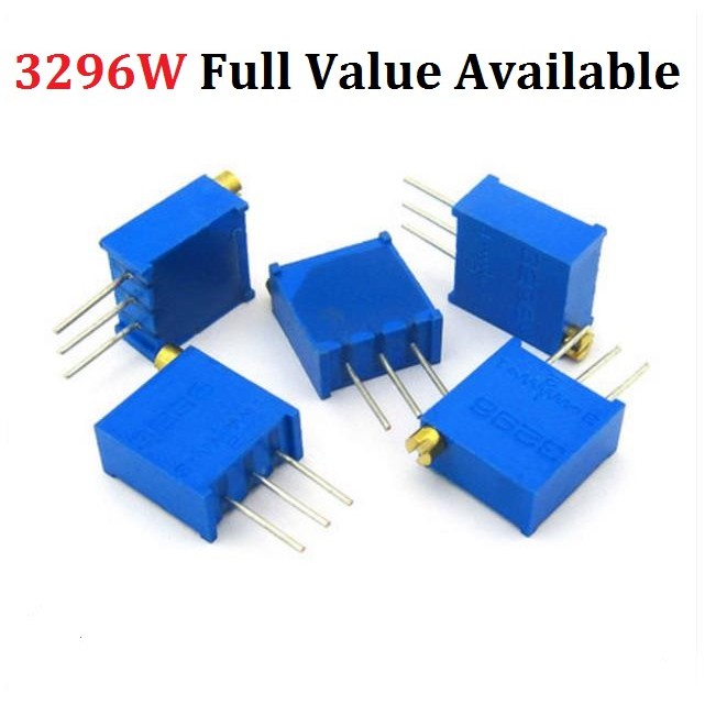 20pc 3296W-103 1K 2K 5K 10K 20K 50K 100K 200K 500K 1M 2 10R 50R 100R 200R 500R 3296W Điện trở điện á