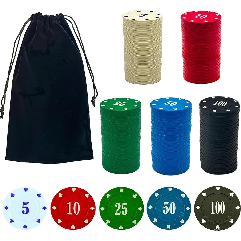 SEETOOOGAMES Casino Poker Chips Denominations