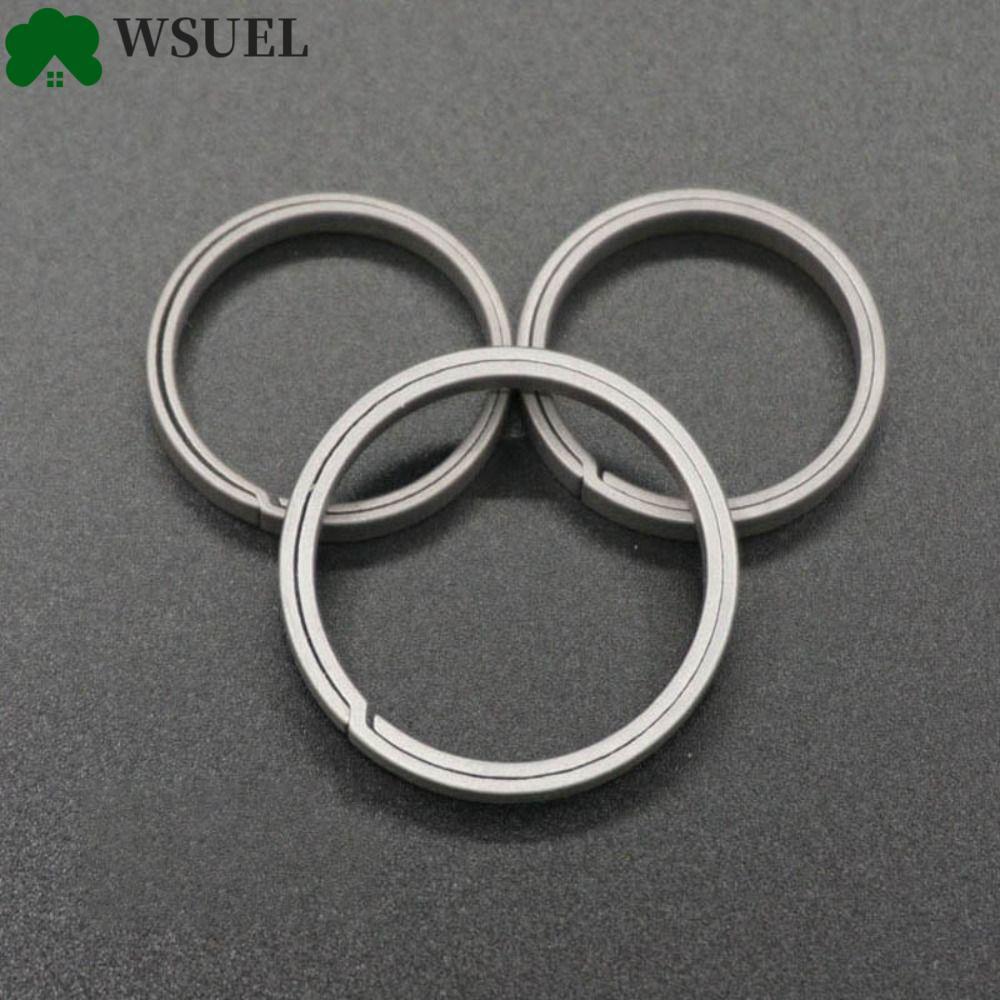 WSUEL Titan Vòng Chìa Khóa Bền DIY Hợp Kim Titan Keyfobs EDC Siêu Nhẹ Mặt Dây Chuyền Nhẫn Nam Quà Tặ