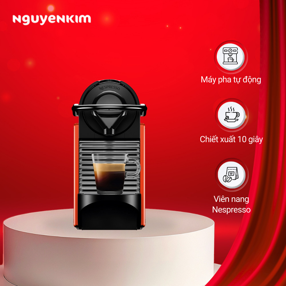 Máy pha cà phê Nespresso Pixie Đỏ