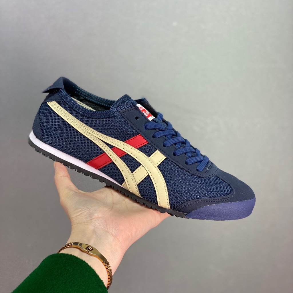 Phong Cách Mới Mùa Hè Ituka Tiger (Onitsuka Tiger Canvas) Mexico 66 Giày Unisex Canvas Giày Thể Thao