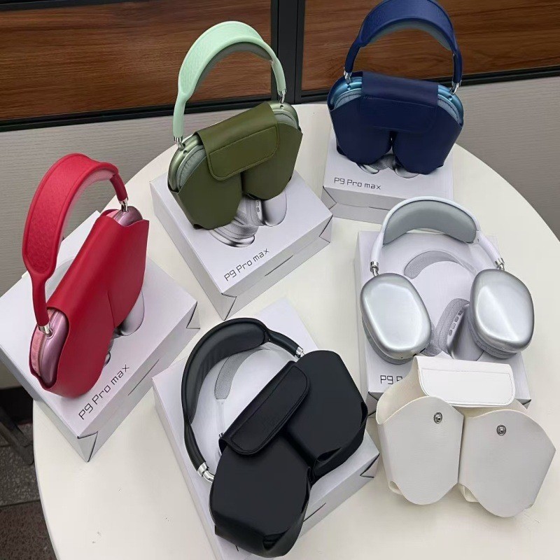 Tai nghe Bluetooth Huaqiang North 2025 Tai nghe cuộc gọi không dây P9MAX có vỏ da Máy tính xuyên biê