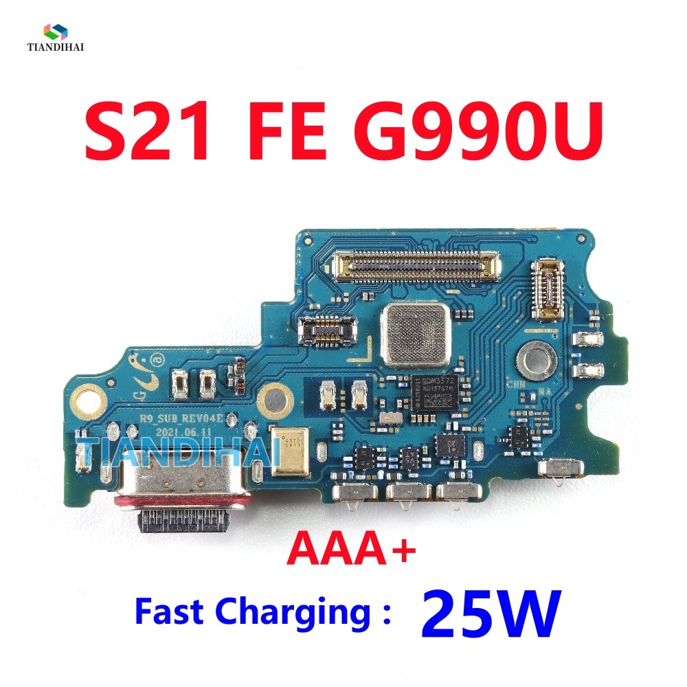 Dành Cho Samsung Galaxy S21 FE 5G SM-G990U G990U S21FE Cổng Sạc USB Jack Dock Kết Nối Ban Sạc Phụ Ki