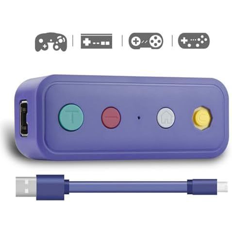 Bộ chuyển đổi không dây ALFOINE cho Nintendo Switch - Hỗ trợ bộ điều khiển Gamecube / NES / SNES / S