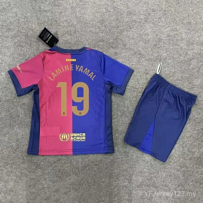 Bộ áo bóng đá trẻ em Barca x Travis Scott năm 2024-2025