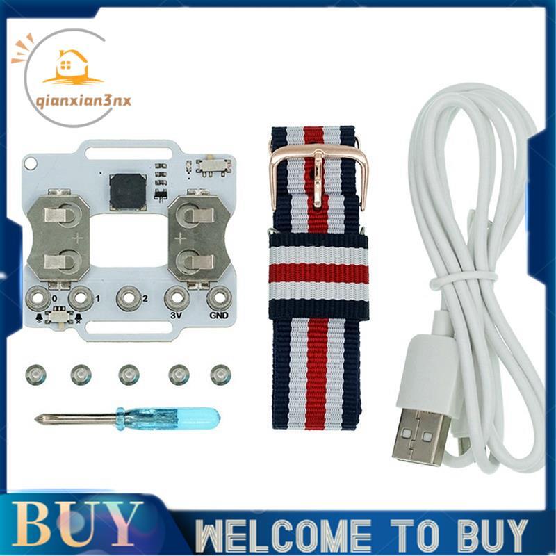 Bộ dây đeo đồng hồ Wearbit cho bảng phát triển lập trình Microbit V2 Bộ lập trình DIY cho Microbit V