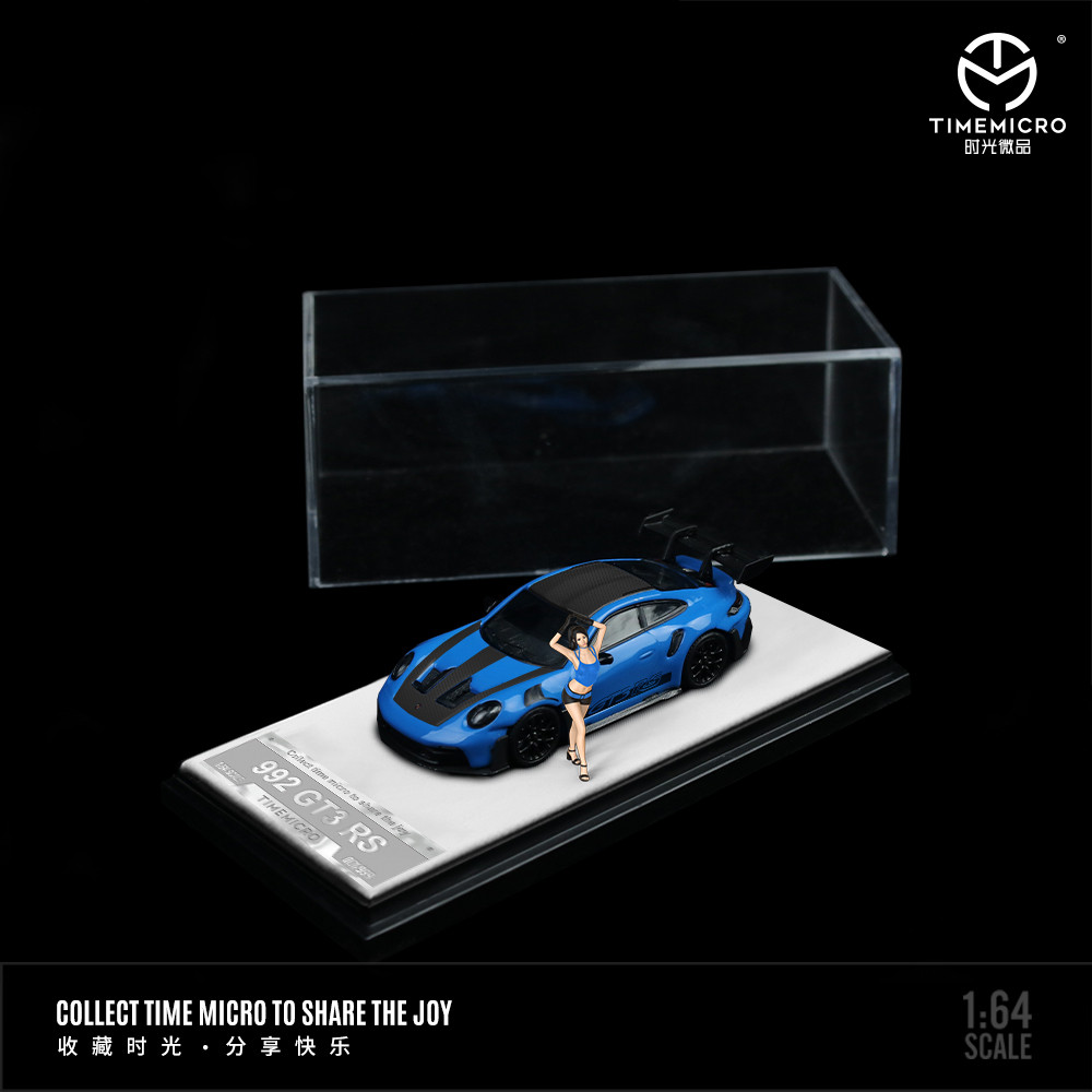 [ORDER] Mô hình xe TIME MICRO 1:64 Porsche 992 GT3 RS Starry Blue-Doll Edition TM644636