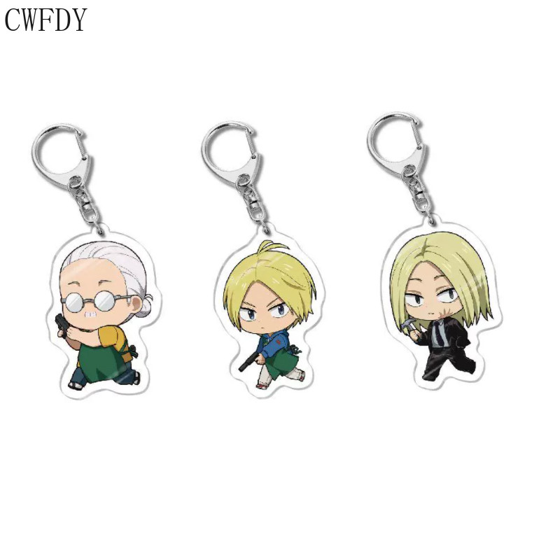 Anime Sakamoto Days Acrylic Keychain Lu Shaotang Sakamoto Taro Shin Asakura Cosplay Key Chain Bag Ch
