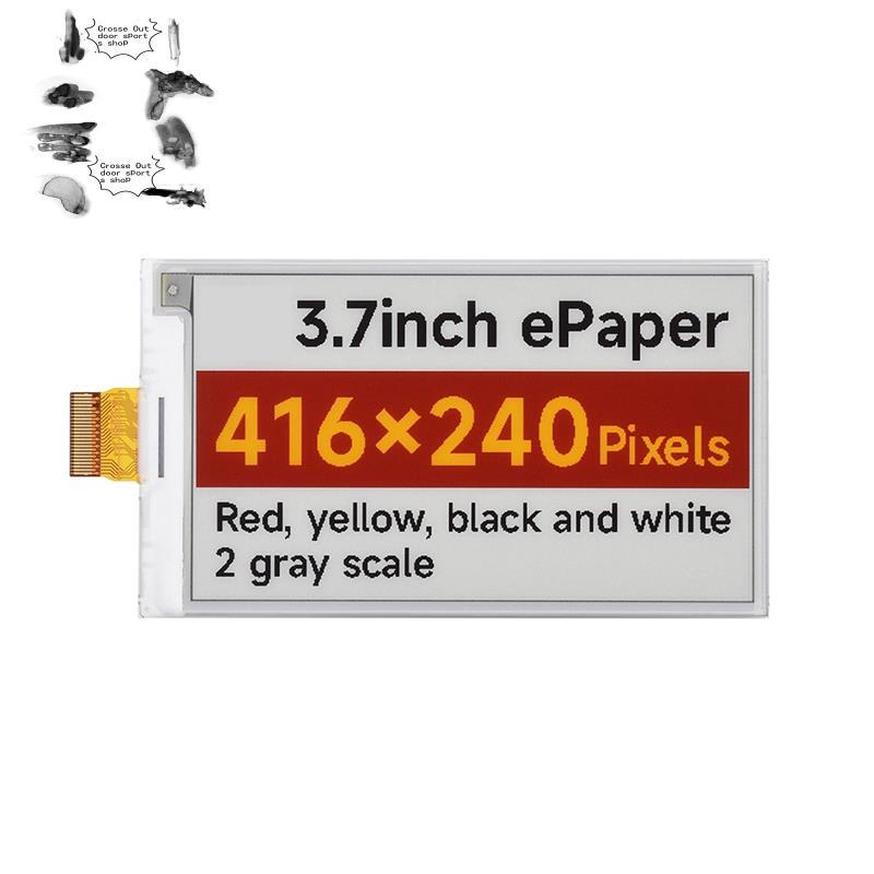 Dành Cho ESP32 STM32 3.7 Inch E-Paper Display Module 416x240 Red-Yellow-Black-White Phiên Bản Màn Hì