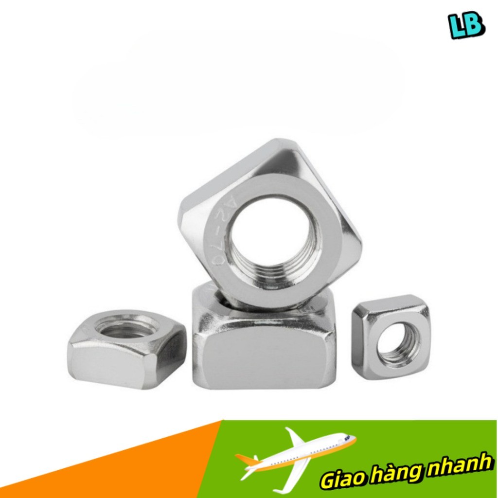 Đai ốc vuông, Tán Ecu vuông Inox 316 / Tán Ecu vuông Inox 316 size  - M3 / M4 / M5 / M6 / M8 / M10 /