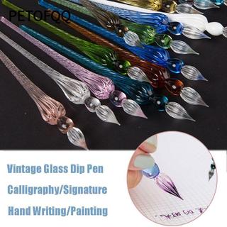Petofqq 1 Bút nhúng thủy tinh Nghệ thuật Nhúng thư pháp Đồ dùng vẽ tranh thủ công