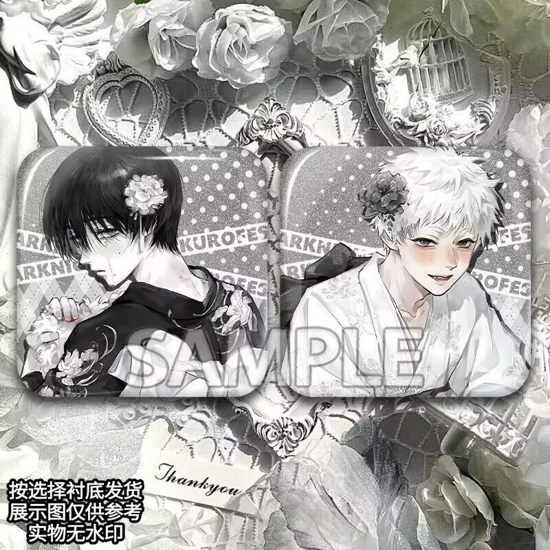 2 Cái / bộ Anime Pin Mùa Hè Hikaru Chết Vuông Huy Hiệu Yoshiki Tsujinaka Hikaru Indou Thổ Cẩm Cospla