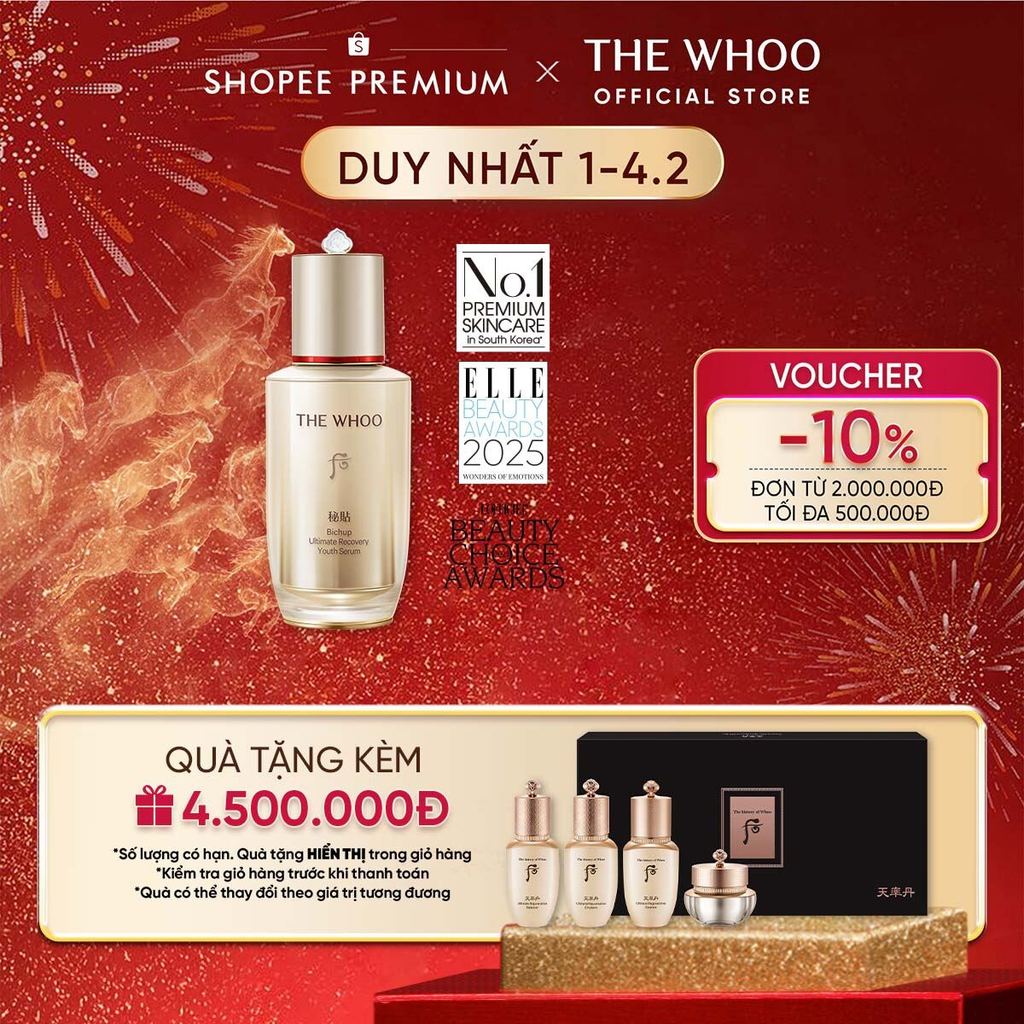 [THE WHOO OFFICIAL] Tinh chất tự sinh chống lão hóa thế hệ thứ 4 THE WHOO Bichup Ultimate Recovery Y