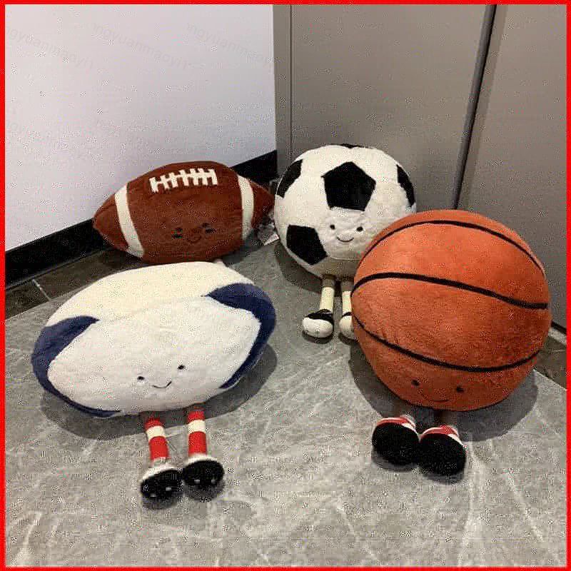 ZY1 JELLYCAT Vui Bóng Đá Bóng Rổ Mỹ Bóng Đá Sang Trọng Búp Bê Quà Tặng Cho Trẻ Em Gối Ngủ Đồ Chơi Gi
