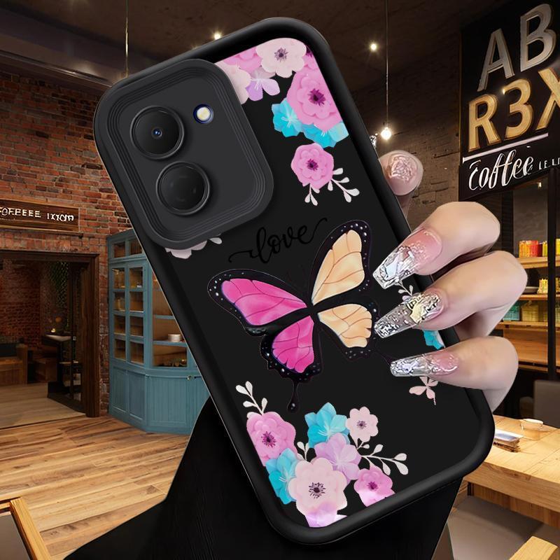 Vỏ Cho Tecno Spark GO 3 Spark GO 2 Spark Go 1Butterfly Flower Phone Case Techno Spark GO3 GO2 Go1 KN