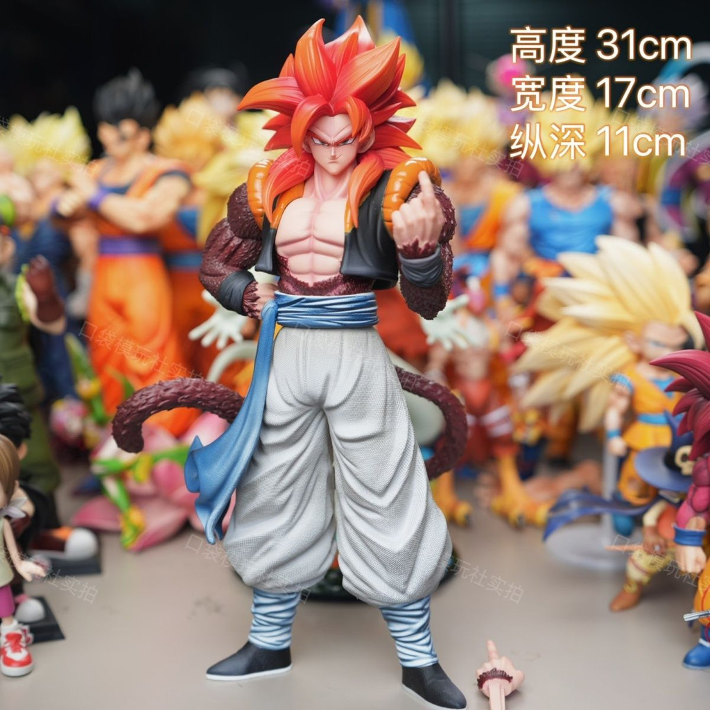 🪁Dragon Ball Super Four Gogeta Hướng dẫn sử dụng có thể hoán đổi cho nhau Quà tặng búp bê Anime🪁Tượn