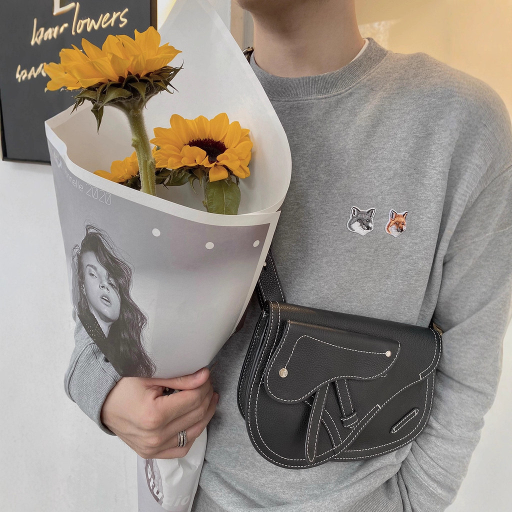 Maison Kitsune Fox Áo Chui Đầu Bông Nguyên Chất - Cổ Tròn Dành Cho Nam Và Nữ