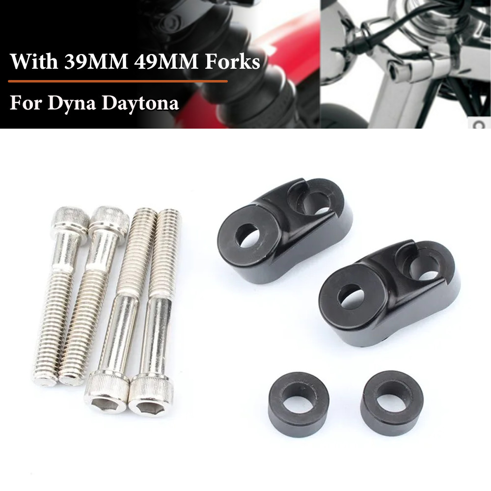 Bộ định vị đèn báo rẽ Bộ chỉ báo phía trước cho Harley XL 883 1200 Dyna Super Glide Tùy chỉnh Low Ri