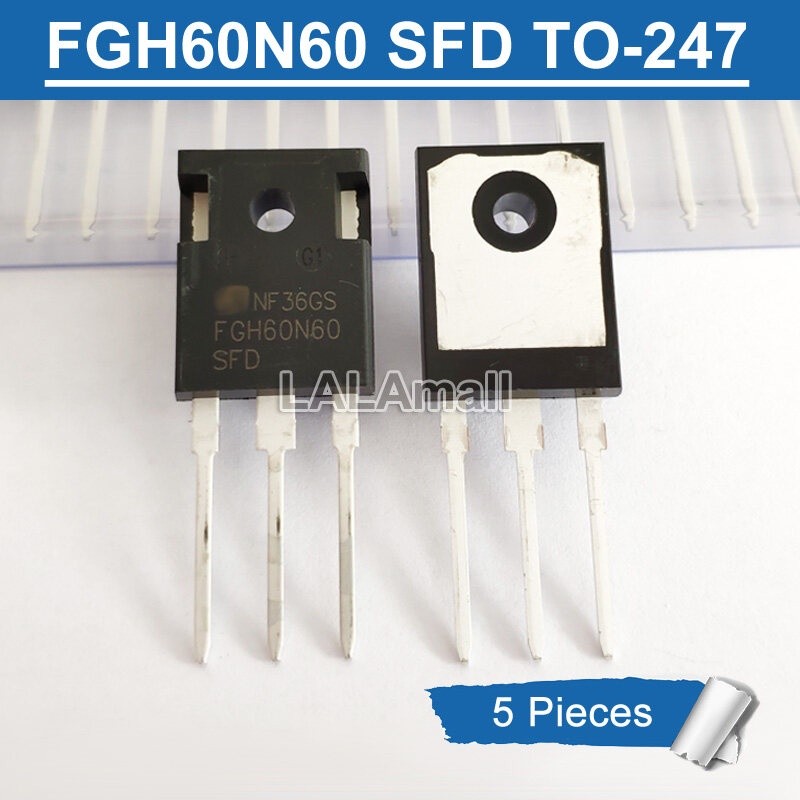 5 chiếc FGH60N60 SFD TO-247 FGH60N60SFD TO247 60N60 60N60SFD 600V / 60A IGBT Transistor cho máy hàn 