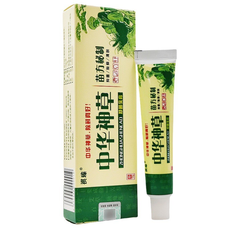 Qizhen Thần Trung Quốc Kem Thảo Dược Thần Trung Quốc Thảo Dược Sử Dụng Bên Ngoài Kem Chống Ngứa Hỗ T