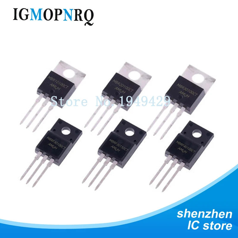 5 Chiếc MBR10100CT MBR10200CT MBR20100CT MBR20200CT MBR30100CT LM317T IRF3205 TO-220 MBR20100 MBR202
