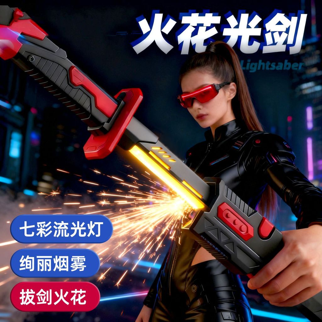 Bán Chạy Mô Hình Bán Chạy Vẽ Spark Lightsaber Trẻ Em Dạ Quang Thanh Kiếm Đồ Chơi Bé Trai Công Nghệ Đ